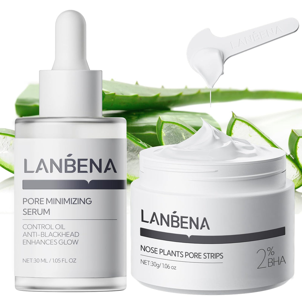 LANBENA 3-in-1 blackhead removal set packaging highlighting all-in-one pore care kit