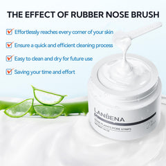 LANBENA blackhead remover mask jar shows creamy texture ready for application.
