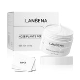 LANBENA Blackhead Remover packaging jar demonstrates convenient packaging for easy at-home use.