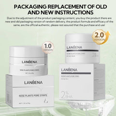 LANBENA nose strip closeup highlights target pores and effective adhesion
