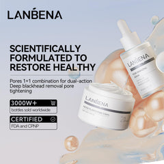 LANBENA nose strips close-up showing how they lift impurities for clearer pores