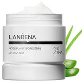 LANBENA pore strips packaging showing 100 sheets for value and shared use.