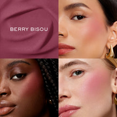Lancôme Blush Subtil Berry Bisou swatch highlights buildable rosy shade.