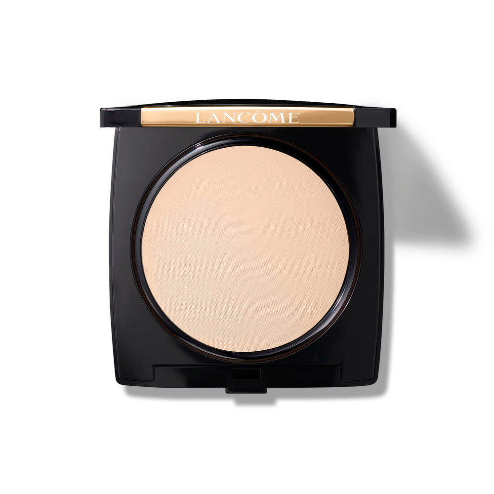 Lancôme Dual Finish compact closeup showing natural matte finish