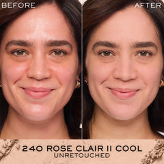 Lancôme Dual Finish powder used wet for a liquid-like application.