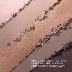 Lancôme Hypnôse Palette swatches under daylight reveal rich pigments and smooth texture.