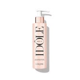 Lancôme Idôle Body Up bottle highlights lightweight hydration and clean floral scent.