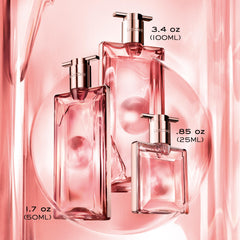 Lancôme Idôle vanilla base note visualization signaling warm, comforting scent.