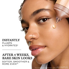 Lancôme Idôle 3 Serum Supertint swirl blends easily for buildable coverage on skin.