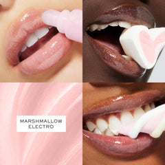 Lancôme Juicy Tubes lip swatch demonstrates juicy shine and smooth lip comfort