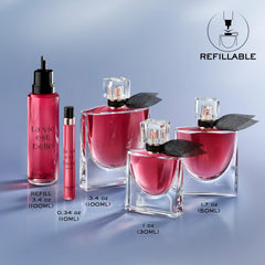 Lancôme La Vie Est Belle Elixir raspberry top-note highlighting a sparkling opening.