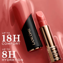 Lancôme L'Absolu Rouge 264-peut-etre swatches show color payoff for versatile daytime looks.