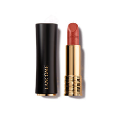 Lancôme L'Absolu Rouge 274 French Tea swirls for rich hydration and smudge-resistant color.