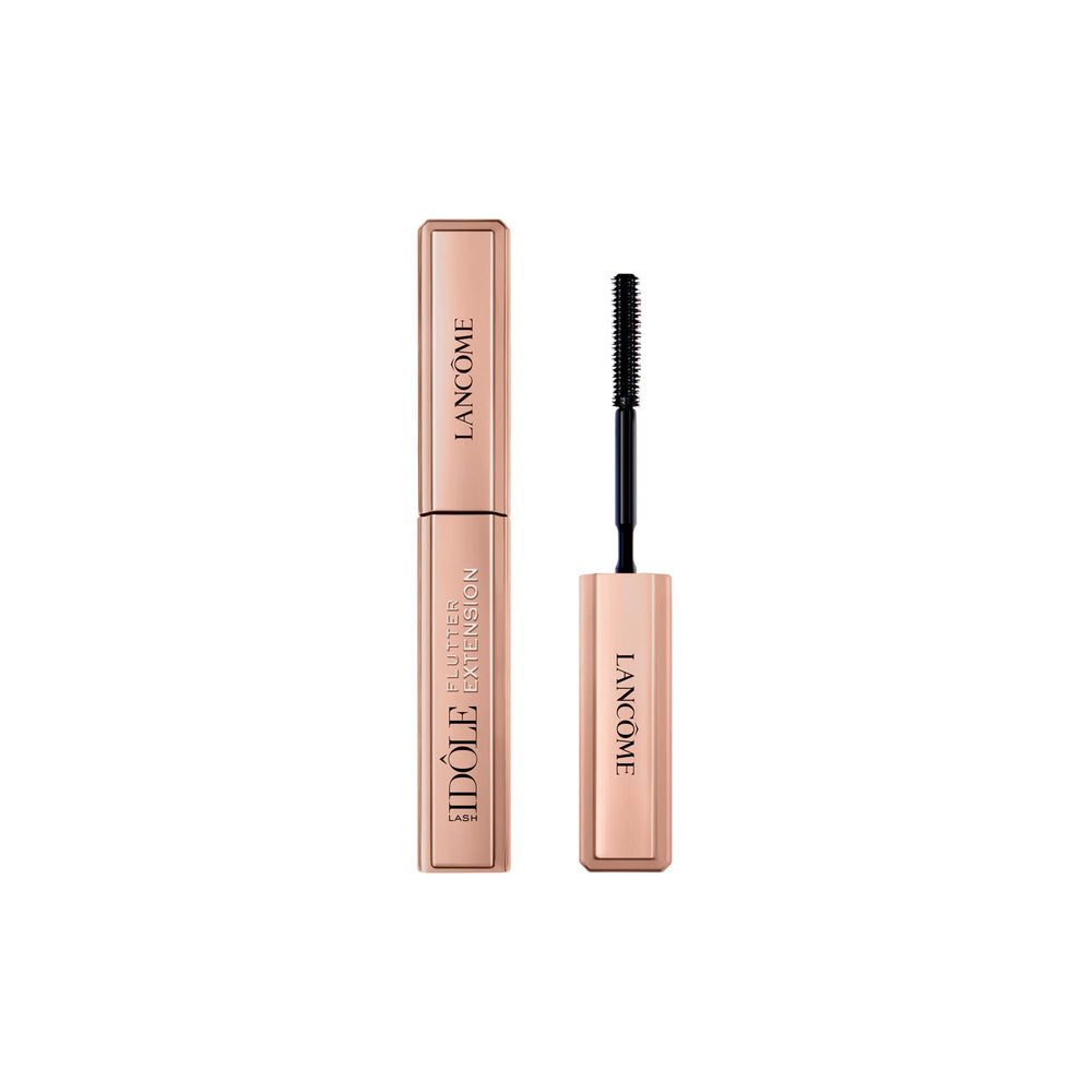 Lancôme Lash Idôle mascara packaging highlights travel-friendly size for on-the-go use.