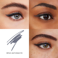 Lance9 Lancf4me Le Stylo pigment-rich shade 08 Reve Anthracite for bold definition.
