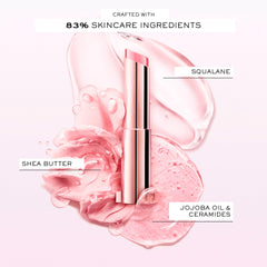 Lancôme Lip Idôle Squalane-12 Butterglow lip texture looks silky and non sticky.