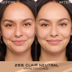 Lancôme Renergie Lift foundation being blended for smooth finish