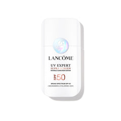 Lancôme Supra Screen bottle close-up for daily SPF 50+ protection.