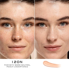 Lancôme Teint Idole diamond-shaped applicator for precise concealing and brightening.