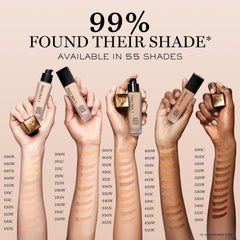 Lancôme Teint Idole Ultra Wear 110C swatch with cool pink undertones.