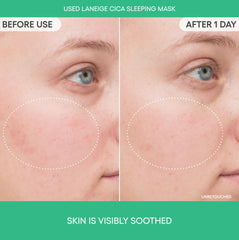 Close-up of Laneige Cica Sleeping Mask texture