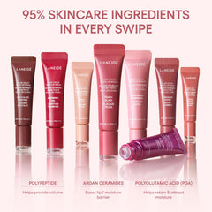 LANEIGE Glaze Craze lip swatch demonstrates long-lasting shine and moisture.