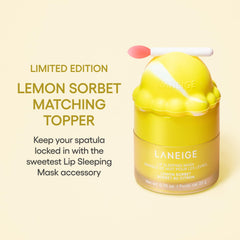 Laneige Lemon Sorbet Topper spatula locked for easy application