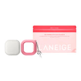 LANEIGE Neo Blurring Powder compact close-up reduces shine for a soft-focus look.