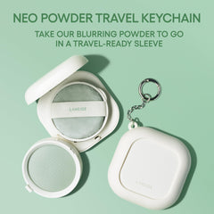 Laneige Neo Powder keychain clips to your bag for quick on-the-go touch-ups