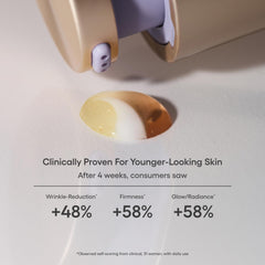 Laneige Perfect Renew 3X serums visual shows three formulas targeting different needs to smooth fine lines.