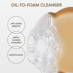 LANEIGE oil-to-foam ratio application demonstrates residue-free skin after cleansing.