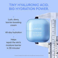 Laneige Water Bank refill pod closeup highlights ongoing moisture and sustainable design.