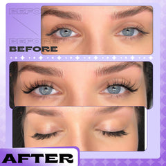 Lanflower magnetic-eyelashes secure-fit with four magnets keeps lashes in place