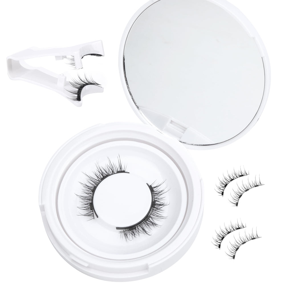 Lanflower natural magnetic eyelashes applicator for precise placement.