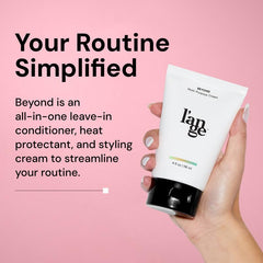 L'ANGE HAIR Beyond heat-protection-coverage shields strands during styling sessions.