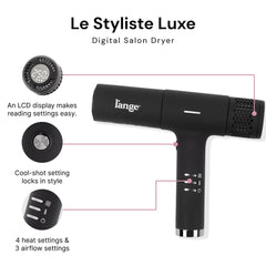 L'ANGE HAIR Le Styliste Luxe concentrators focus airflow for sleek, precise results.