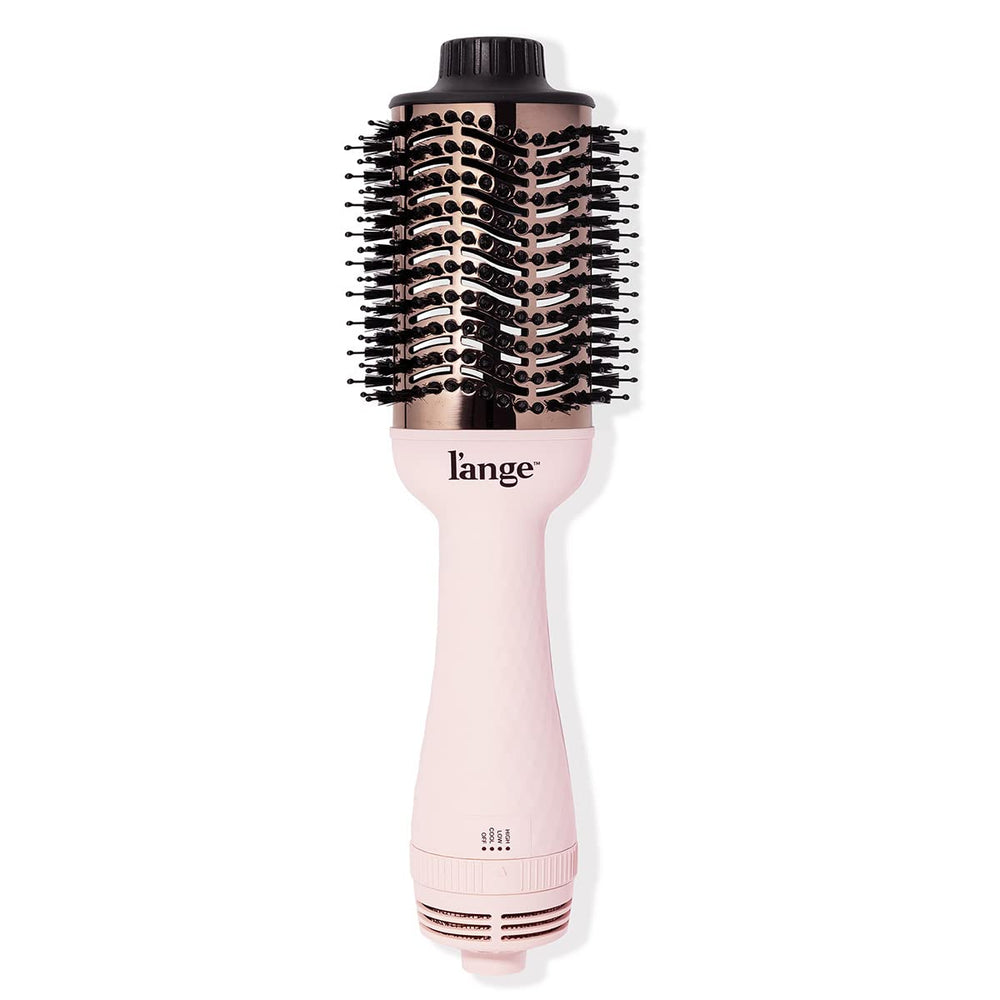 L'ANGE HAIR Le Volume 2-in-1 with 75mm oval titanium barrel for smooth, voluminous blowouts at home.
