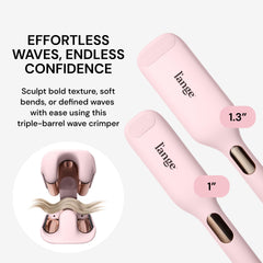 L'ANGE HAIR SculptWaver temp settings enable customizable styling