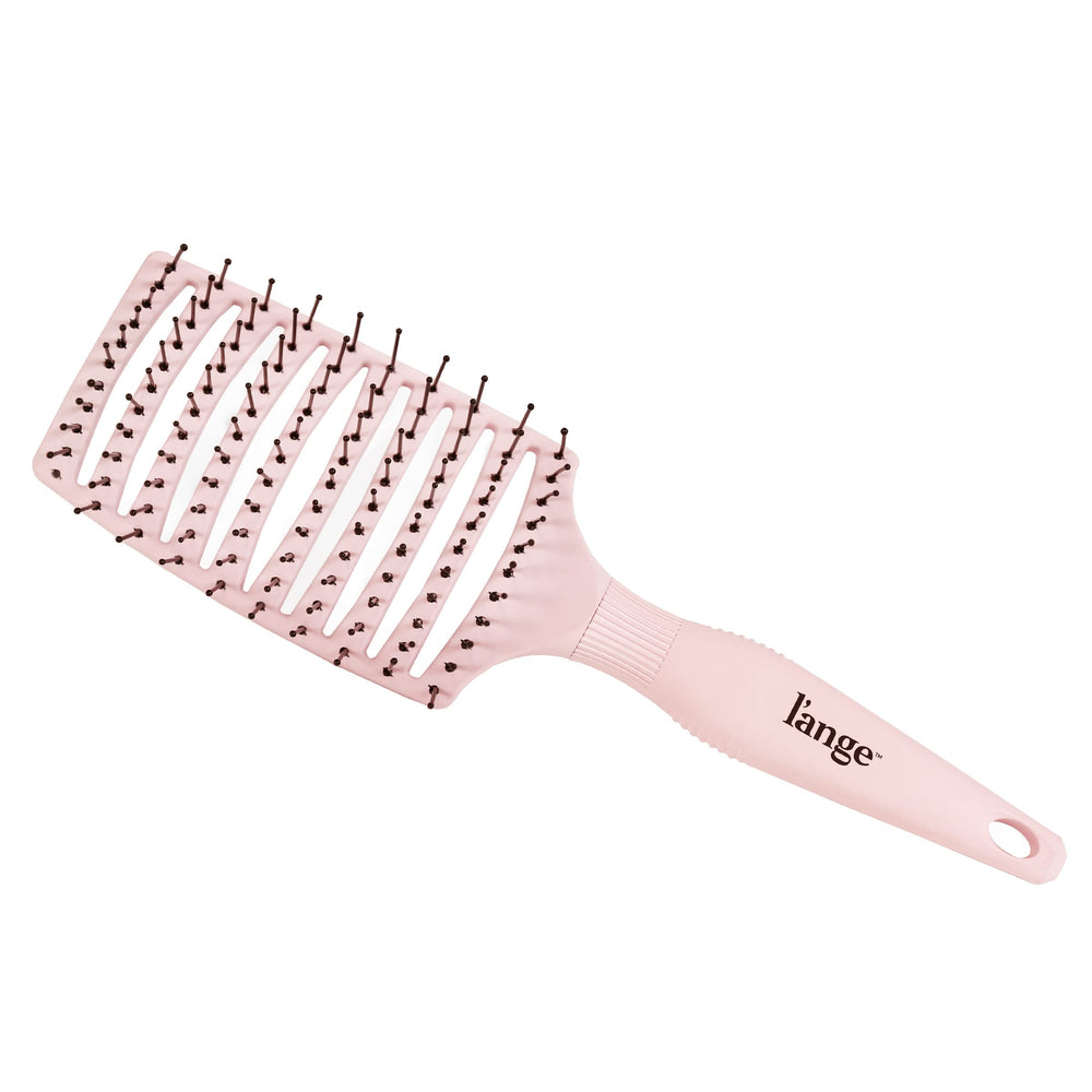 L'ANGE HAIR Siena wide vented brush detail showing nylon-tipped bristles for gentle detangling.