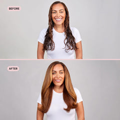 Lange-Hair Soleil with heat concentrator attached for targeted airflow and smoother results.