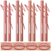 LANGMANNI 12-color lip liner set showcases sculpting matte velvet shades for versatile looks