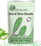LANSLEYWAX Aloe hard wax beads package offers at-home salon results