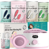 LANSLEYWAX pink wax machine shown for at home salon use with a modern setup.