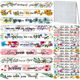 Lanties Christian nail file 50-pack in colorful styles for at-home manicures