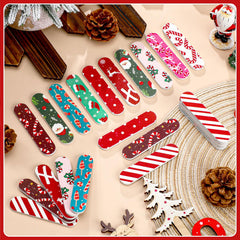 Lanties double-sided emery board provides precise shaping for nails on the go.