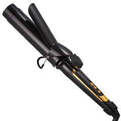 LANVIER curling iron with 1.5-inch barrel creates soft, loose waves for medium to long hair.