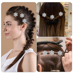 Larrel Snowflake clip ideal for wedding or prom hairstyles and accents.