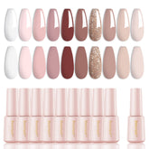 Larvall Beautpal Nude Gel Polish 10 Pcs packaging shows versatile nude shades for all seasons