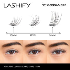 Lashify Curl 10mm Gossamer bond needs 12–24 hours to set for best hold.
