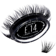Lashify Extreme 14mm Gossamer refill close-up showing dramatic volume for evening looks.